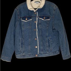 Womens Time&True fleece line denim jack